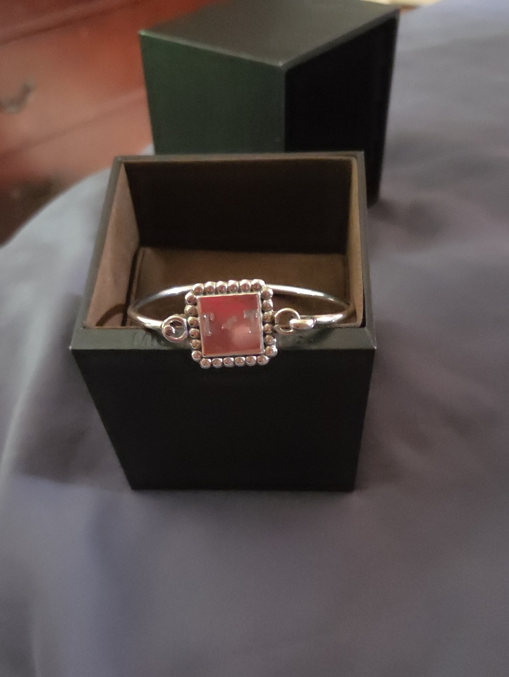 Sterling Silver Square Bangle Bracelet